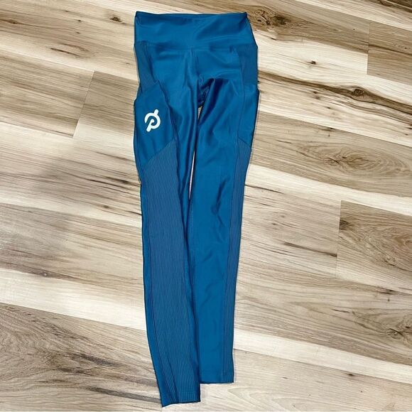 Peloton High Rise Show Up Blue Pocket Leggings Women’s Small - Picture 5 of 5